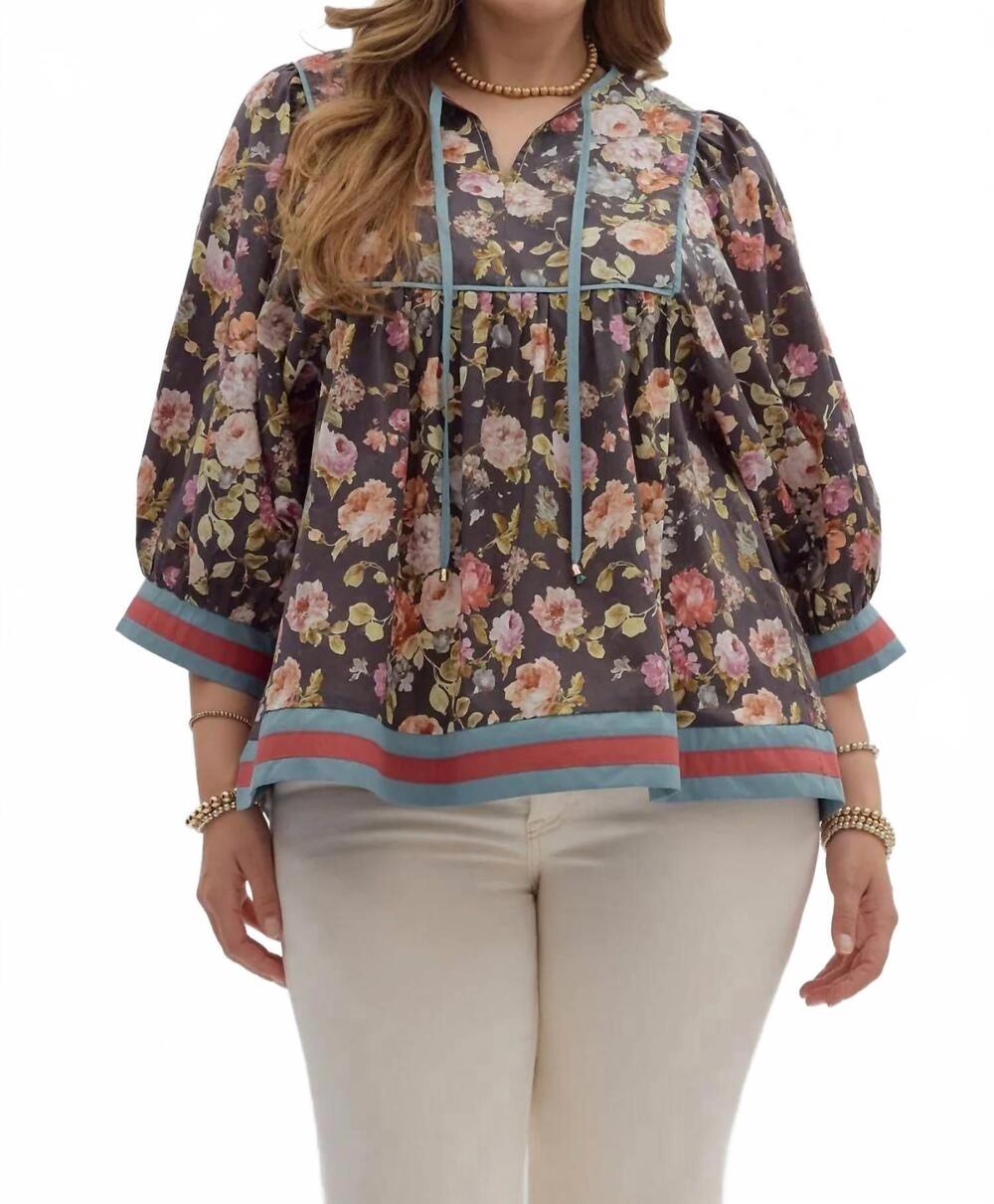 NEW ENTRO women's layla top in black
